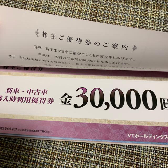 VTホールディングス　株主優待 (6末) チケットの優待券/割引券(その他)の商品写真