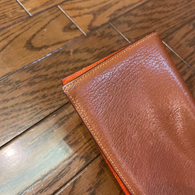 Hermes(エルメス)のエルメス　アジェンダ手帳カバー　ゴールド✖️オレンジ メンズのファッション小物(手帳)の商品写真