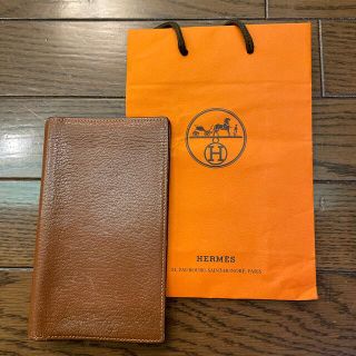 エルメス(Hermes)のエルメス　アジェンダ手帳カバー　ゴールド✖️オレンジ(手帳)