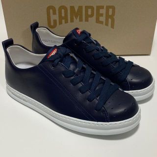 カンペール(CAMPER)の新品 Camper カンペール Runner レザースニーカー ブルー(スニーカー)