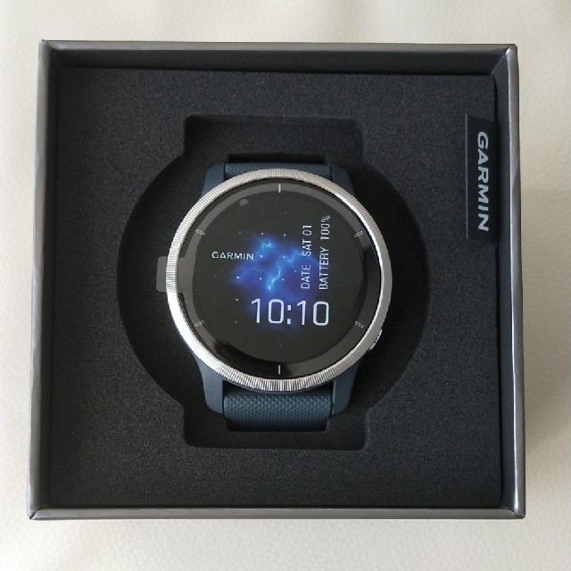 GARMIN(ガーミン)のGARMIN　Venu 2 Granite Blue/Silver メンズの時計(腕時計(デジタル))の商品写真