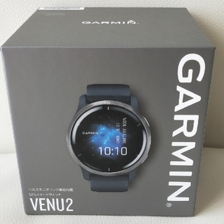 ガーミン(GARMIN)のGARMIN　Venu 2 Granite Blue/Silver(腕時計(デジタル))
