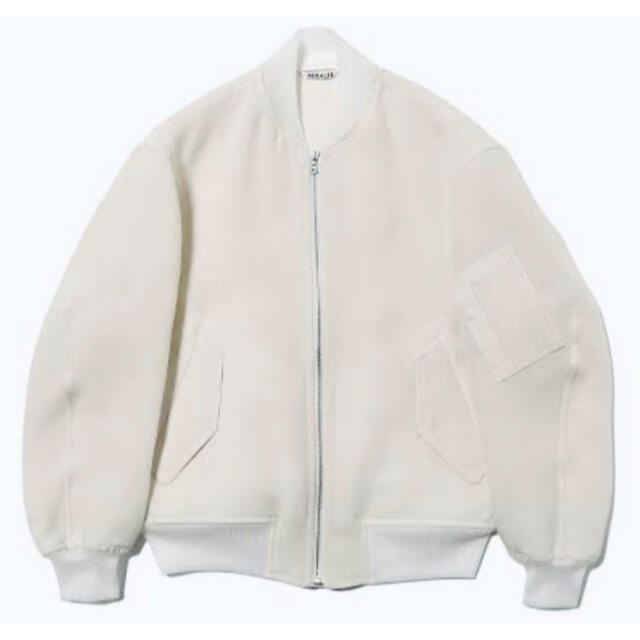 【AURALEE】SILK TRIPLE CLOTH ZIP BLOUSON