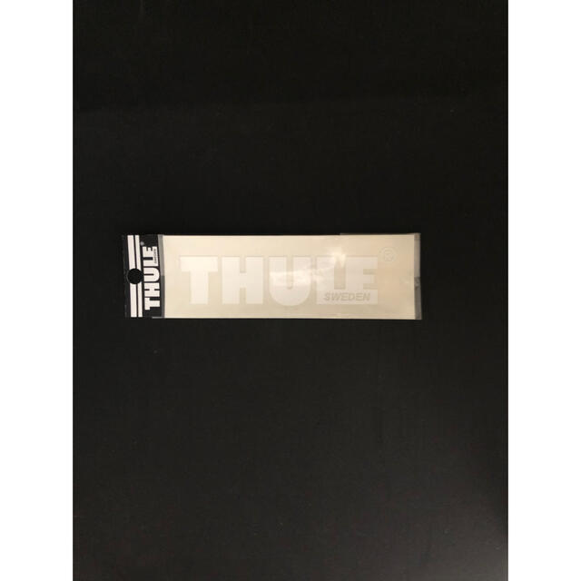 THULE(スーリー)のTHULE/スーリー ロゴステッカー ホワイト 白 正規品 サイズ中 13cm 自動車/バイクのバイク(ステッカー)の商品写真