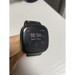 年末特価！【Suica対応】Fitbit Sense フィットビット　箱あり(腕時計(デジタル))