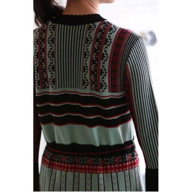 mame(マメ)のMame Pedicel Jacquard Knit Dress 18AW レディースのワンピース(ロングワンピース/マキシワンピース)の商品写真