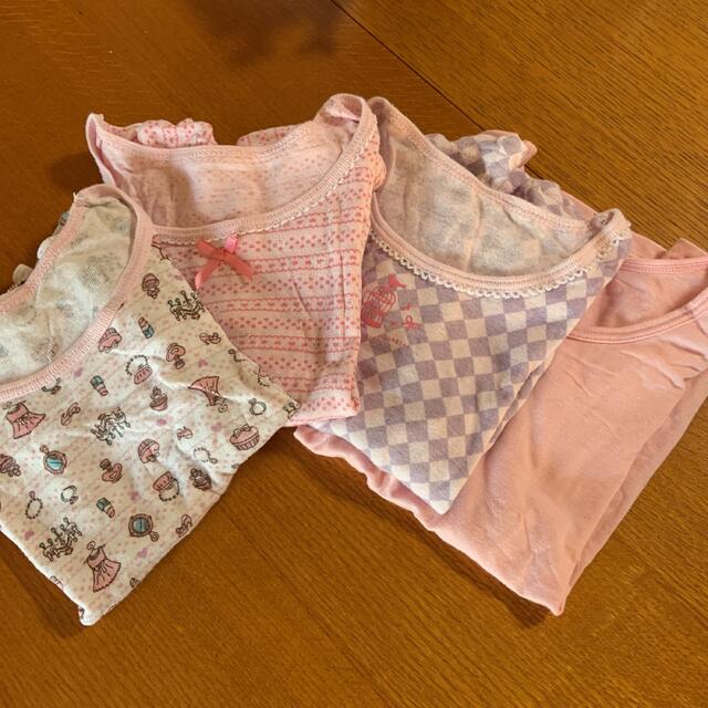 UNIQLO(ユニクロ)の★PAKOさん専用★半袖 肌着 女の子　100 4着セット キッズ/ベビー/マタニティのキッズ服女の子用(90cm~)(下着)の商品写真