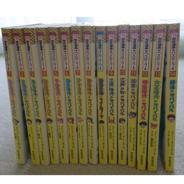 歴史漫画サバイバルシリーズ＋歴史漫画タイムワープシリーズ　7200円　15冊　インターネット通販