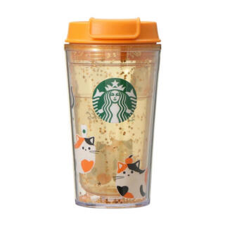 スターバックスコーヒー(Starbucks Coffee)のスターバックスNew Year タンブラー　ショッパー付き　三毛猫　完売品(タンブラー)