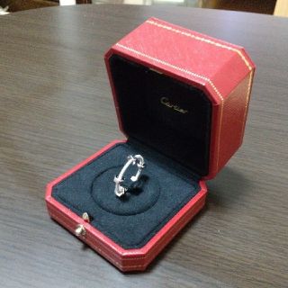 カルティエ(Cartier)のCartier エクル ドゥ カルティエ リング ホワイト ゴ―ルド 美品(リング(指輪))