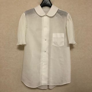 コムデギャルソン(COMME des GARCONS)のハンドメイド　丸襟ブラウス　フレアー袖(シャツ/ブラウス(半袖/袖なし))