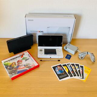 【美品、箱説明書付き】ニンテンドー 3DS ホワイト&マリオカート7