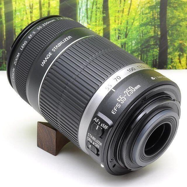 キャノン望遠レンズ☆EF-S 55-250mm手ブレ補正つき☆2252-1