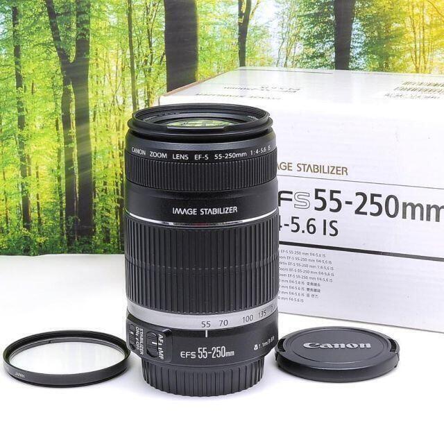 キャノン望遠レンズ☆EF-S 55-250mm手ブレ補正つき☆2252-1