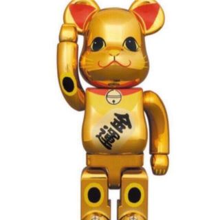 メディコムトイ(MEDICOM TOY)のBE@RBRICK 招き猫 金運 金メッキ 参 400％(フィギュア)