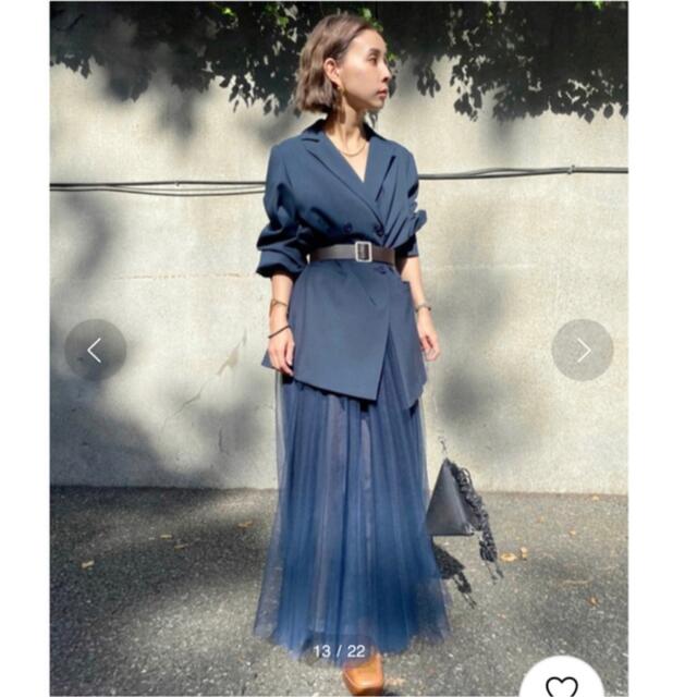 Ameri VINTAGE(アメリヴィンテージ)のAMERI VINTAGE TRINITY JKT TULLE DRESS レディースのフォーマル/ドレス(ロングドレス)の商品写真