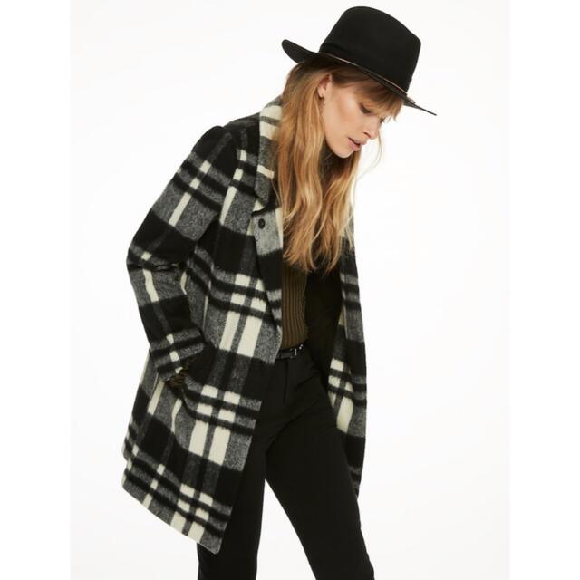 SCOTCH & SODA チェスターコート 黒白モノトーン チェック 秋冬 | フリマアプリ ラクマ