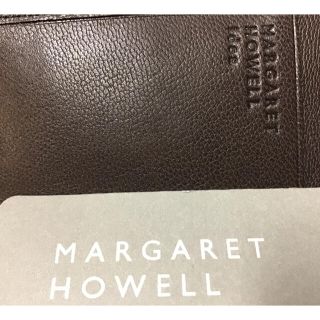 マーガレットハウエル(MARGARET HOWELL)の本物マーガレットハウエル名刺入れ未使用こげ茶(名刺入れ/定期入れ)