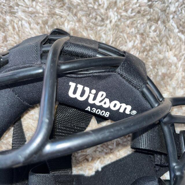 wilson(ウィルソン)のWilson ウィルソン　A3008 審判　マスク　防具　キャッチャー　捕手　黒 スポーツ/アウトドアの野球(防具)の商品写真