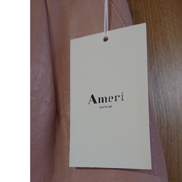 Ameri VINTAGE(アメリヴィンテージ)のtama様専用☆DEEP SLIT FAKE LEATHER SKIRT レディースのスカート(ロングスカート)の商品写真