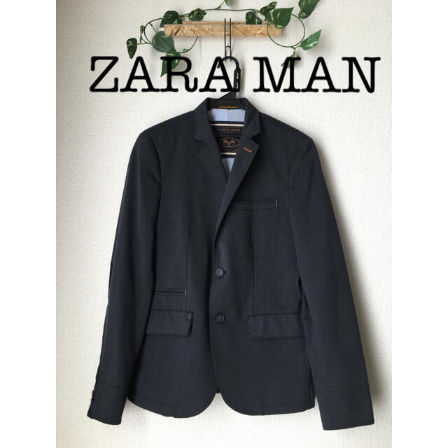 ZARA MAN テーラードジャケット　トルコ製　チャコールグレー　サイズ46 | フリマアプリ ラクマ