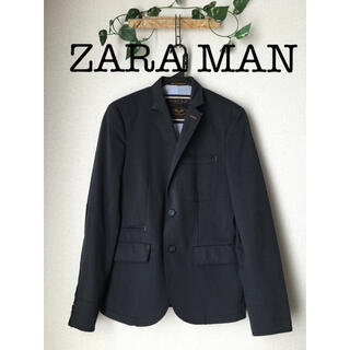 ザラ(ZARA)のZARA MAN テーラードジャケット　トルコ製　チャコールグレー　サイズ46(テーラードジャケット)