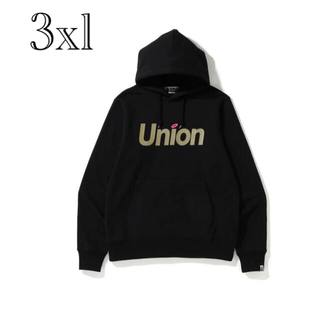 アベイシングエイプ(A BATHING APE)のBAPE X UNION PULLOVER HOODIE 3XL BLACK(パーカー)