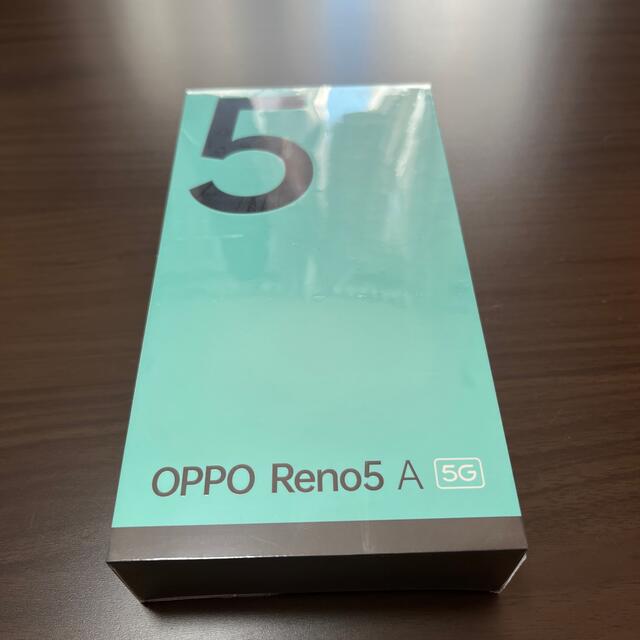 スマートフォン/携帯電話OPPO Reno5 A  アイスブルー　新品未開封