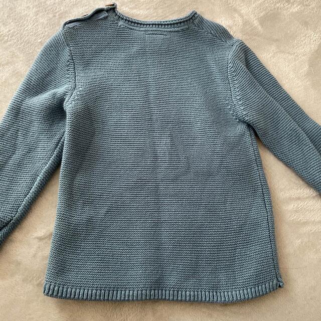 ZARA KIDS(ザラキッズ)のZARA kids blue knit キッズ/ベビー/マタニティのキッズ服男の子用(90cm~)(ニット)の商品写真