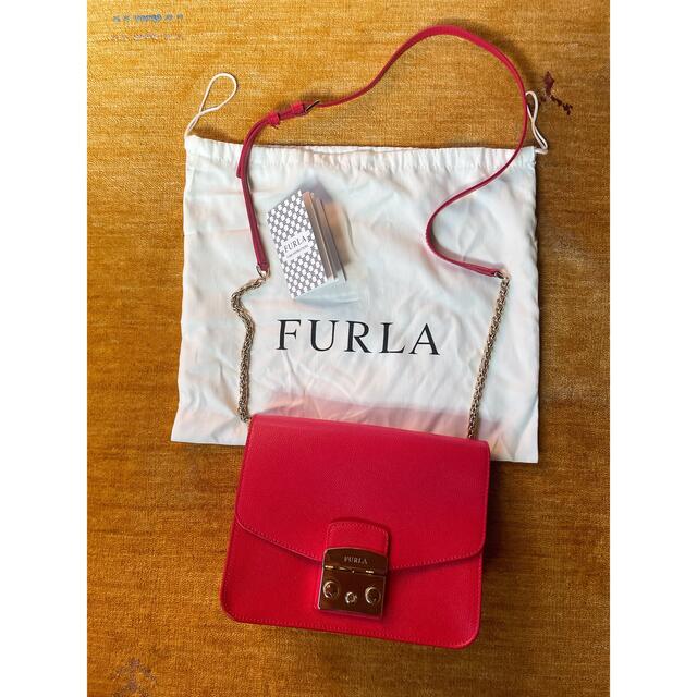 FURLA フルラ メトロポリス METROPOLIS 赤 大