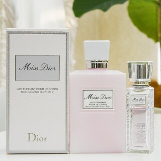 ディオール(Dior)のミスディオールブルーミングブーケ（ミルク・ローラーパール）セット(香水(女性用))
