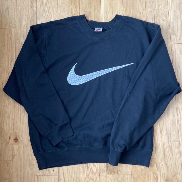 NIKE - 【※USA製 90s銀タグ】NIKEナイキ☆ビッグロゴ スウェット Lの