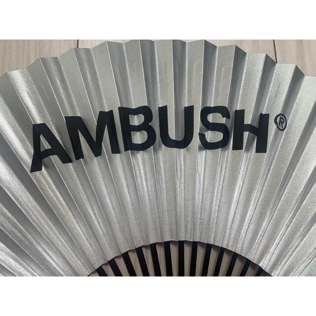 AMBUSH® FAN京都で制作シルバーの扇子