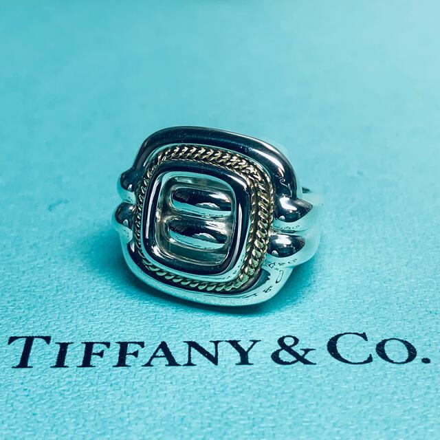 希少✨ティファニー TIFFANY ビンテージ コンビ サークル リング #17