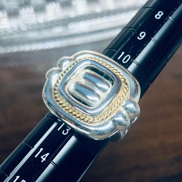 VINTAGE TIFFANYティファニー ゴールド コンビ クッション リング