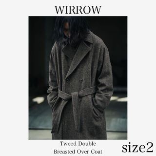 コモリ(COMOLI)の21AW WIRROW (ウィロー) ダブルオーバーコート（ツイード）(ステンカラーコート)