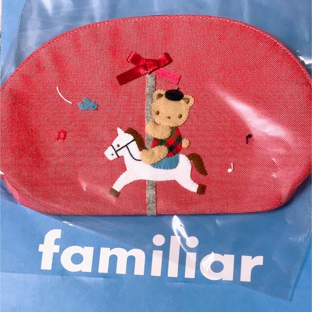 【新品タグ付】familiar デニムポーチ 2020 秋冬　☆完売品