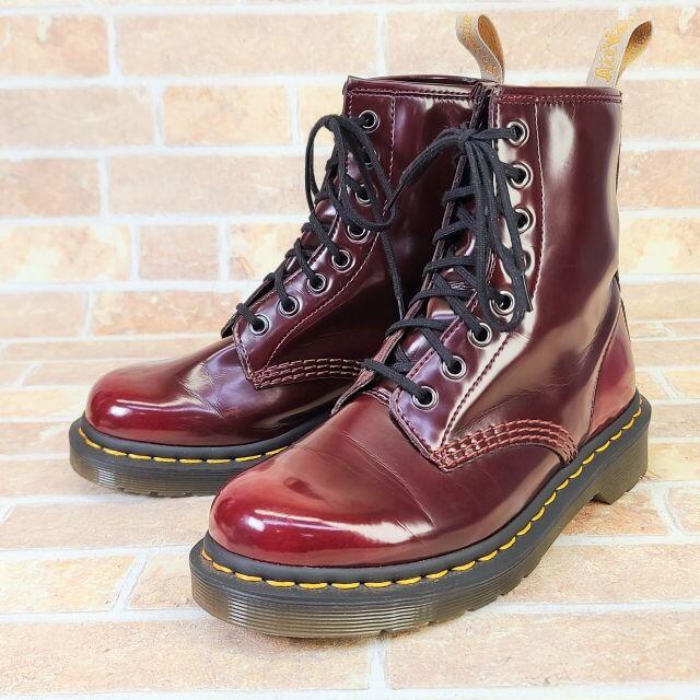 美品 ドクターマーチン ☆VEGAN 23756 8ホールブーツ UK3 ブーツ
