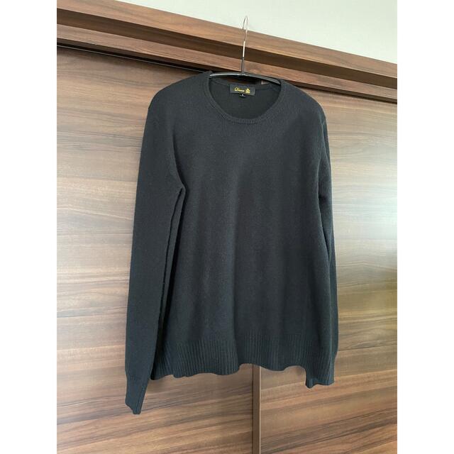 美品 Drawerドゥロワー カシミヤクルーニットセーター 定番サイド