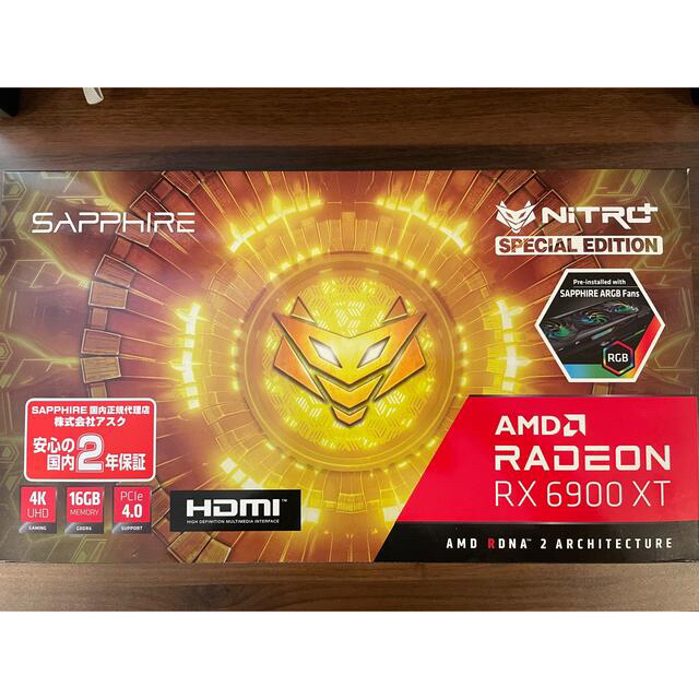 SAPPHIRE NITRO+ Radeon RX6900XT OCSE 未使用PC/タブレット