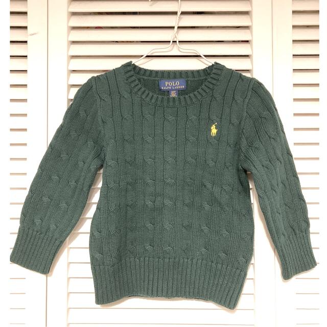 POLO RALPH LAUREN(ポロラルフローレン)の2T ラルフローレンケーブルニット キッズ/ベビー/マタニティのキッズ服男の子用(90cm~)(ニット)の商品写真