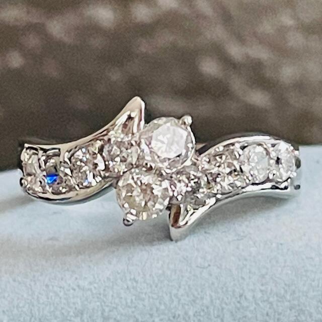 1ct💎スイートテン❤️ダイヤモンド　リング　pt900 レディースのアクセサリー(リング(指輪))の商品写真