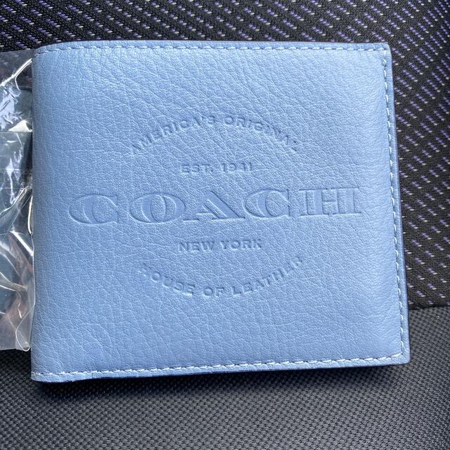 【新品未使用】COACH 二つ折り財布 キーホルダー付き