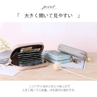 新品　カード入れ　レッド　カードケース　花柄　レザー　プレゼント(名刺入れ/定期入れ)