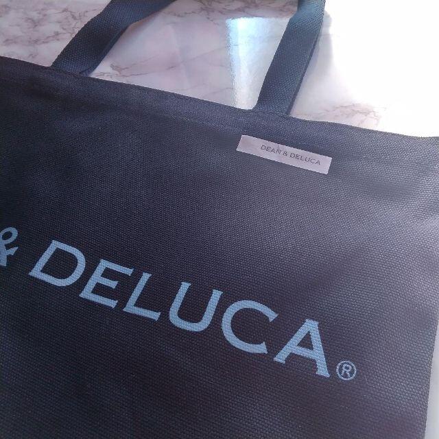 DEAN & DELUCA(ディーンアンドデルーカ)のブラック　L DEAN&DELUCAトートバッグエコバッグディーン&デルーカ レディースのバッグ(トートバッグ)の商品写真