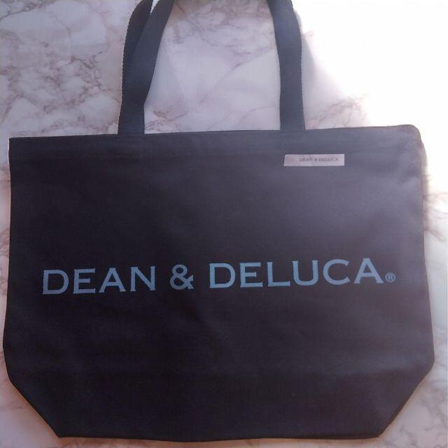 DEAN & DELUCA(ディーンアンドデルーカ)のブラック　L DEAN&DELUCAトートバッグエコバッグディーン&デルーカ レディースのバッグ(トートバッグ)の商品写真