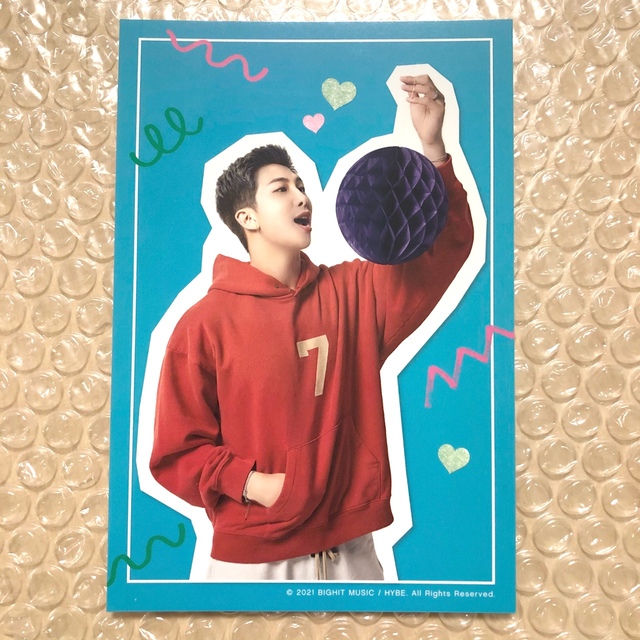 BTS FC 会報誌アンケート 特典 ポストカード RM エンタメ/ホビーのタレントグッズ(アイドルグッズ)の商品写真
