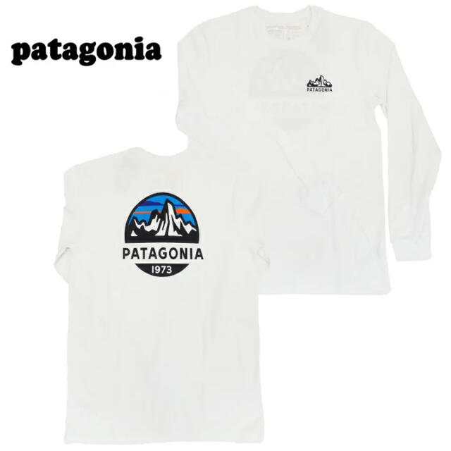 patagonia ロンT LONG-SLEEVED FITZ ホワイト XL
