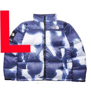 シュプリーム(Supreme)のSupreme TNF Bleached Denim Print Nuptse (ダウンジャケット)