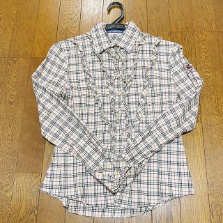 バーバリーブルーレーベル(BURBERRY BLUE LABEL)のBURBERRY フリルブラウス(シャツ/ブラウス(長袖/七分))